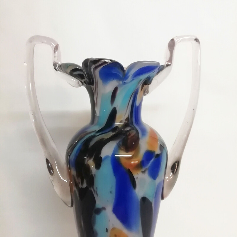 Vintage Murano glass amphora 1970