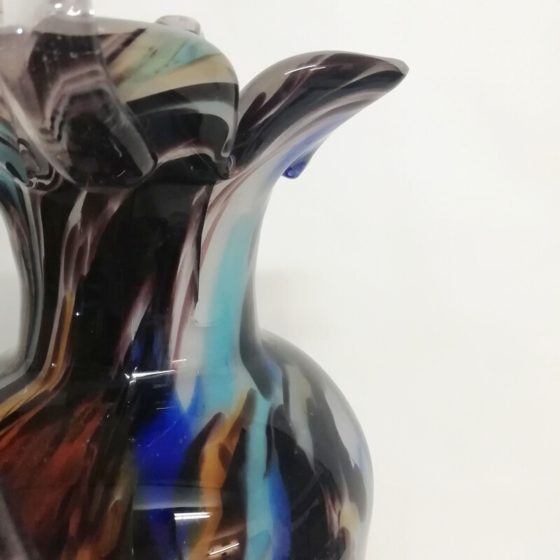 Vintage Murano glass amphora 1970