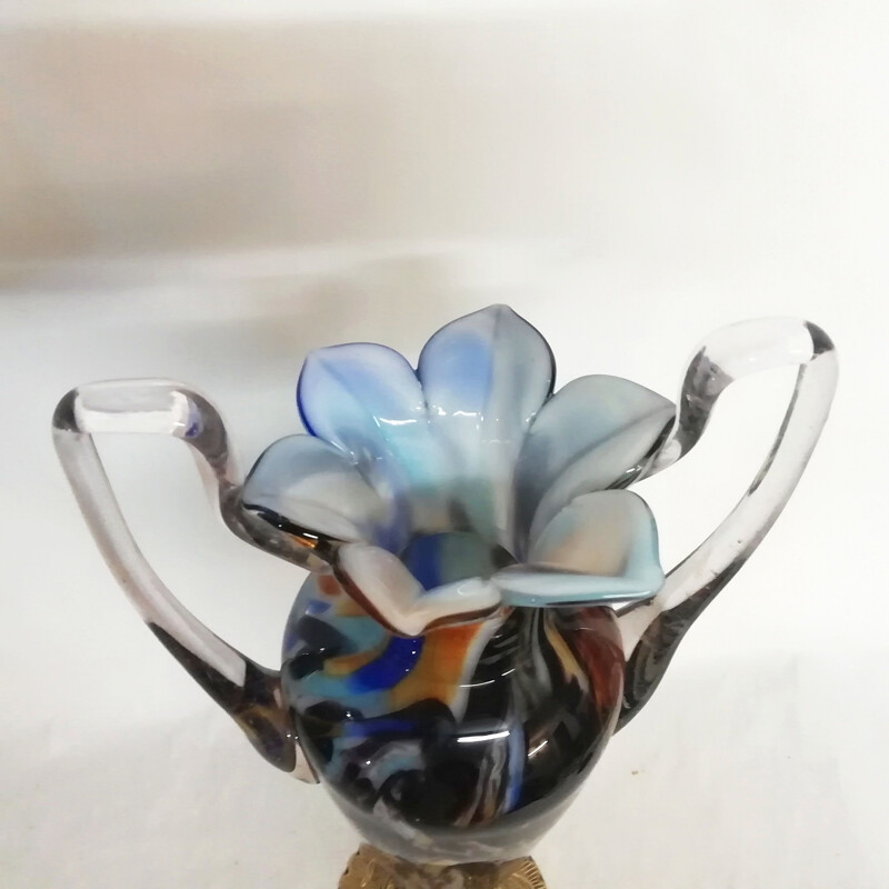 Vintage Murano glass amphora 1970