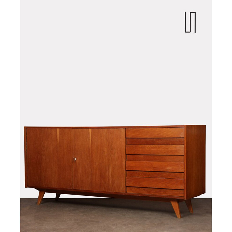 Vinage oak sideboard by Jiri Jiroutek for Interier Praha 1960s