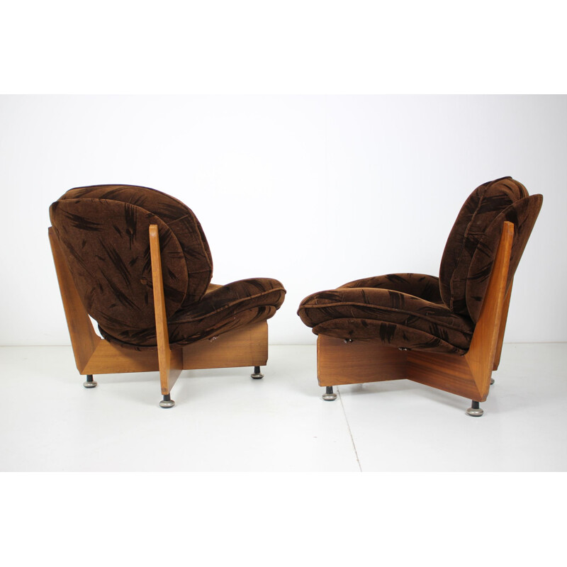 Paire de fauteuils vintage allemands 1970