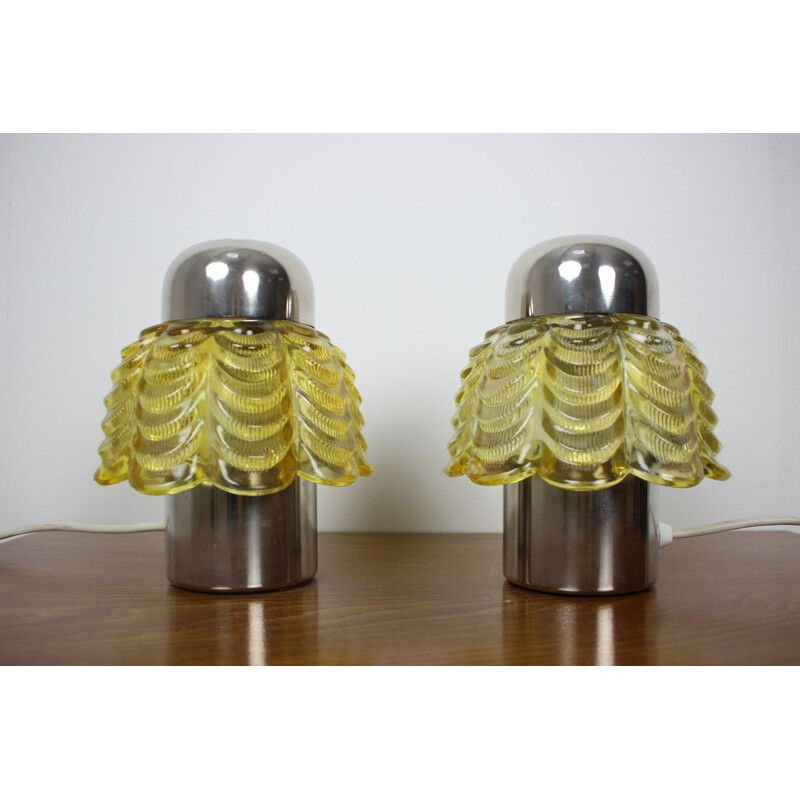 Paire de lampes de table vintage allemandes 1960