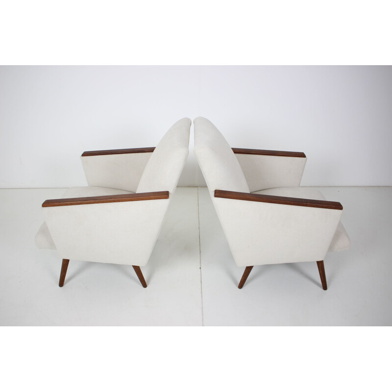 Pair of vintage armchairs Czechoslovakia 1960s