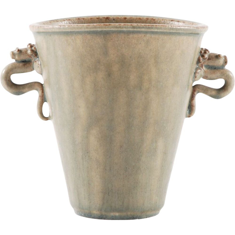 Vase vintage en céramique - anses