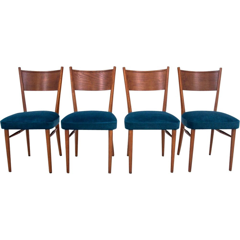 Set van 4 vintage stoelen