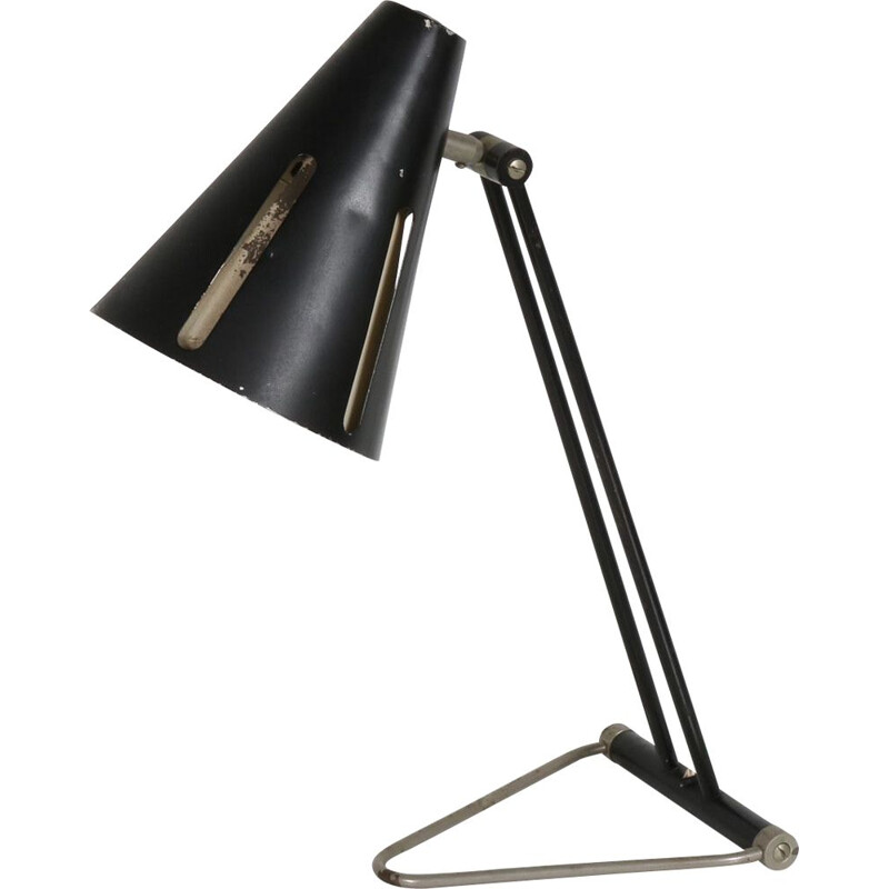 Vintage Sun Series desk lamp by H. Busquet for Hala Netherlands 1950s