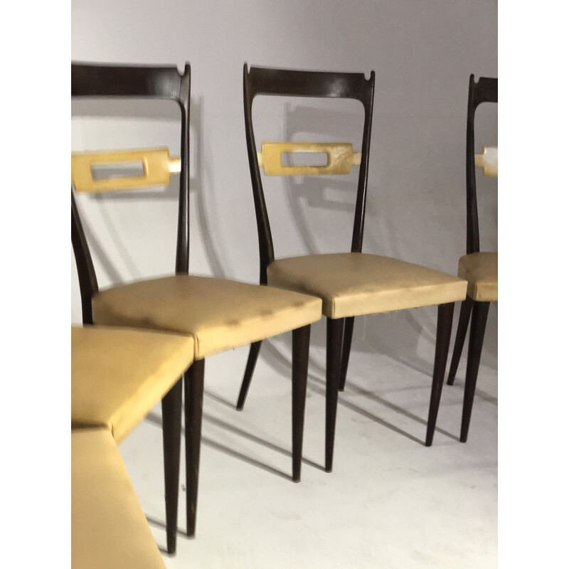 Set of 6 vintage chairs Italian