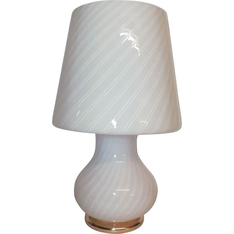 Vintage Murano glazen tafellamp 1970