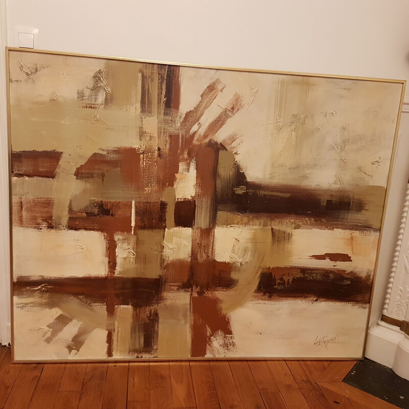 Vintage abstract painting Lee Reynolds 1970s