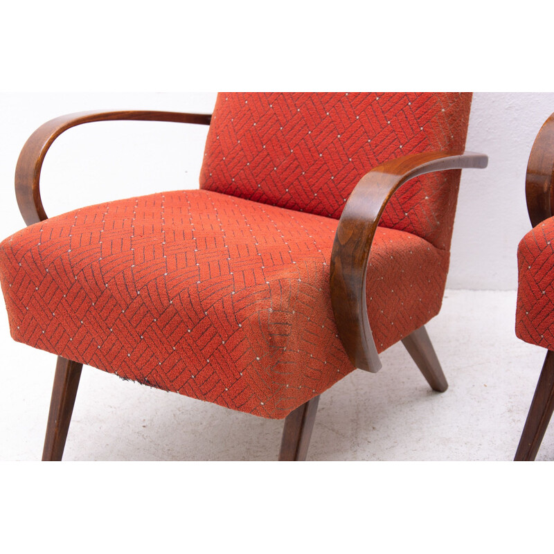 Pair of vintage bentwood armchairs by Jaroslav Šmídek, Czechoslovakia 1960