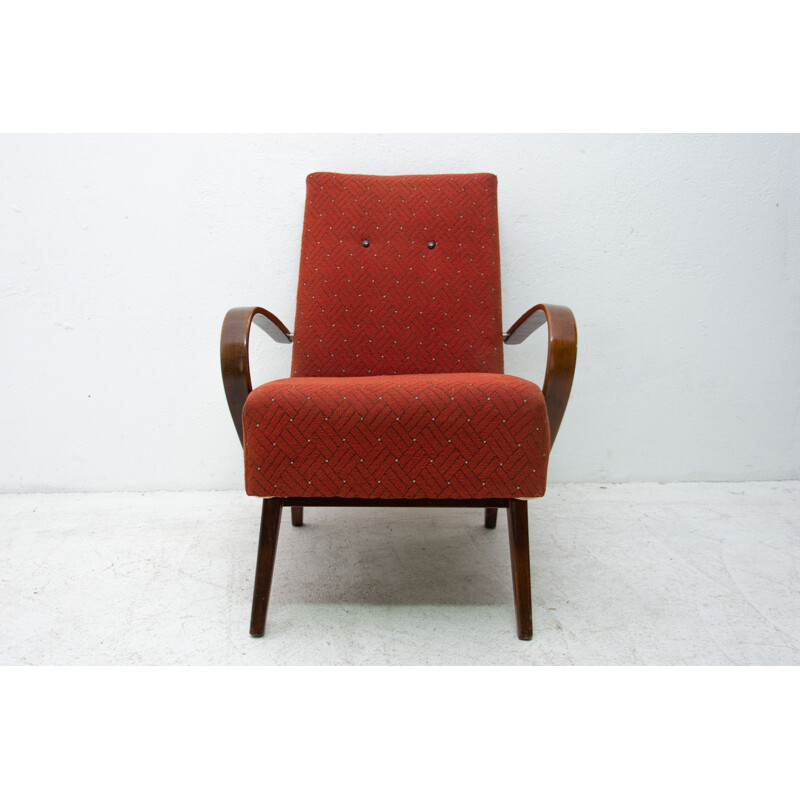 Pair of vintage bentwood armchairs by Jaroslav Šmídek, Czechoslovakia 1960