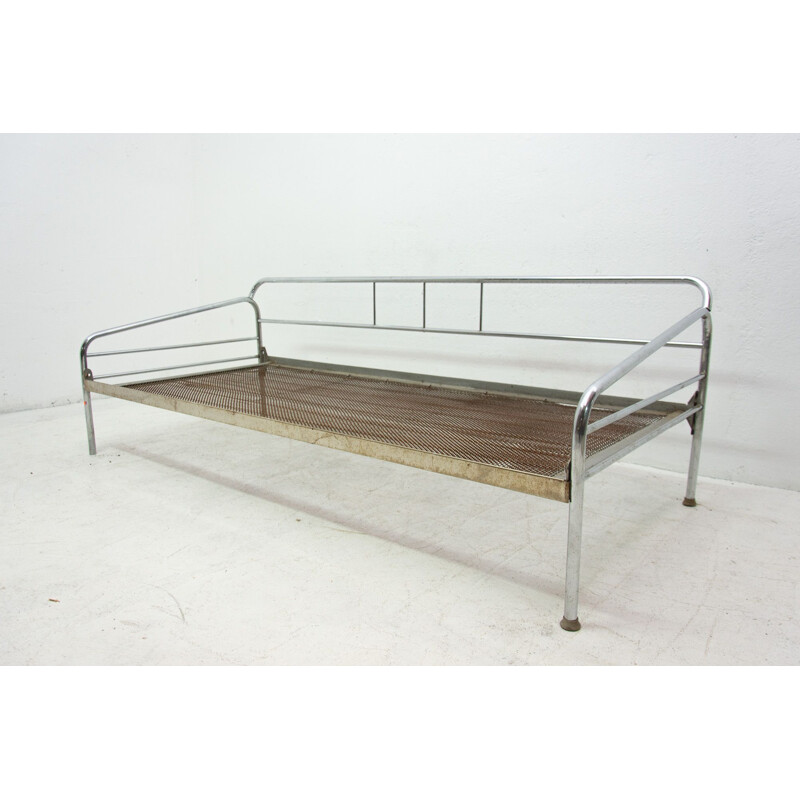 Divano vintage Bauhaus cromato Bohemien 1930