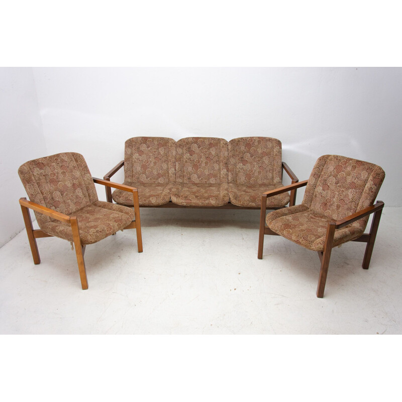 Vintage seating group Czechoslovak 1980s