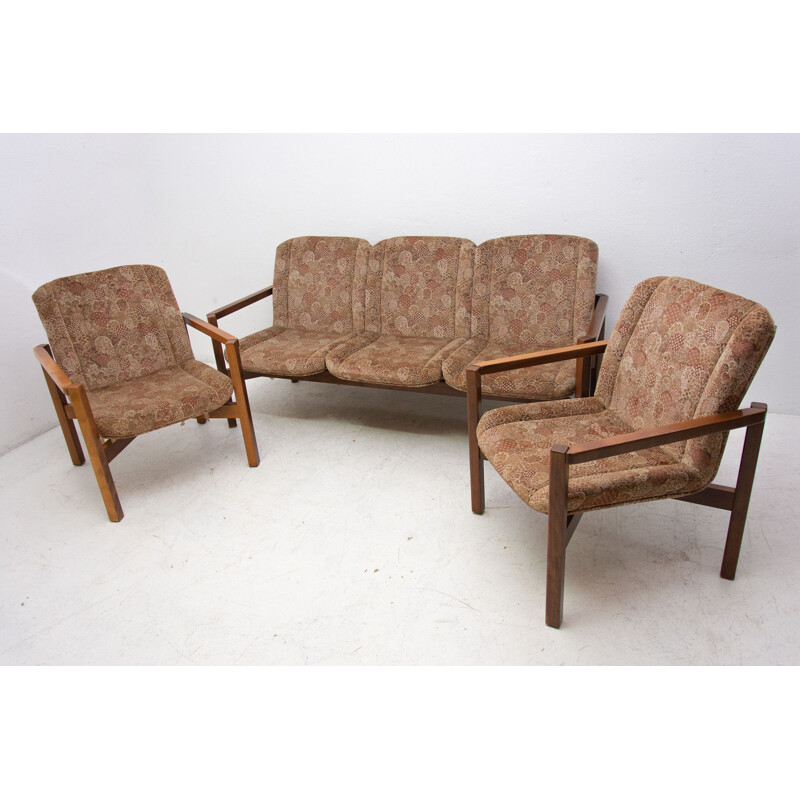 Vintage seating group Czechoslovak 1980s