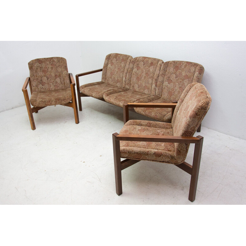 Vintage seating group Czechoslovak 1980s