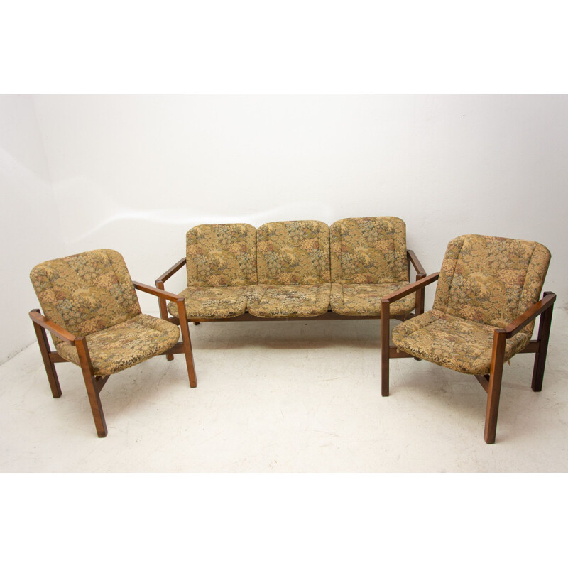 Vintage seating group Czechoslovak 1980s