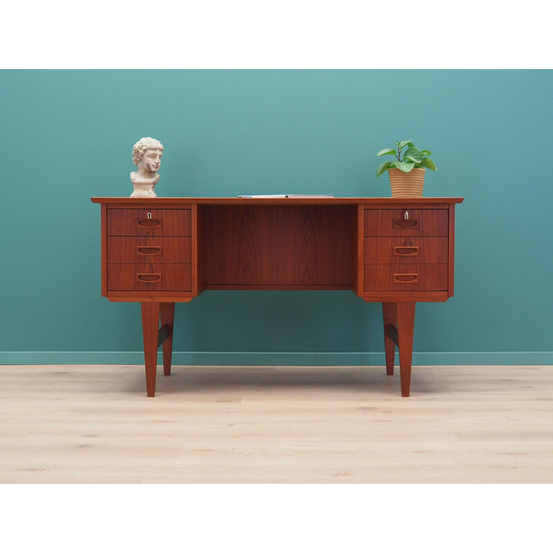 Vintage Teak desk Denmark 1970s