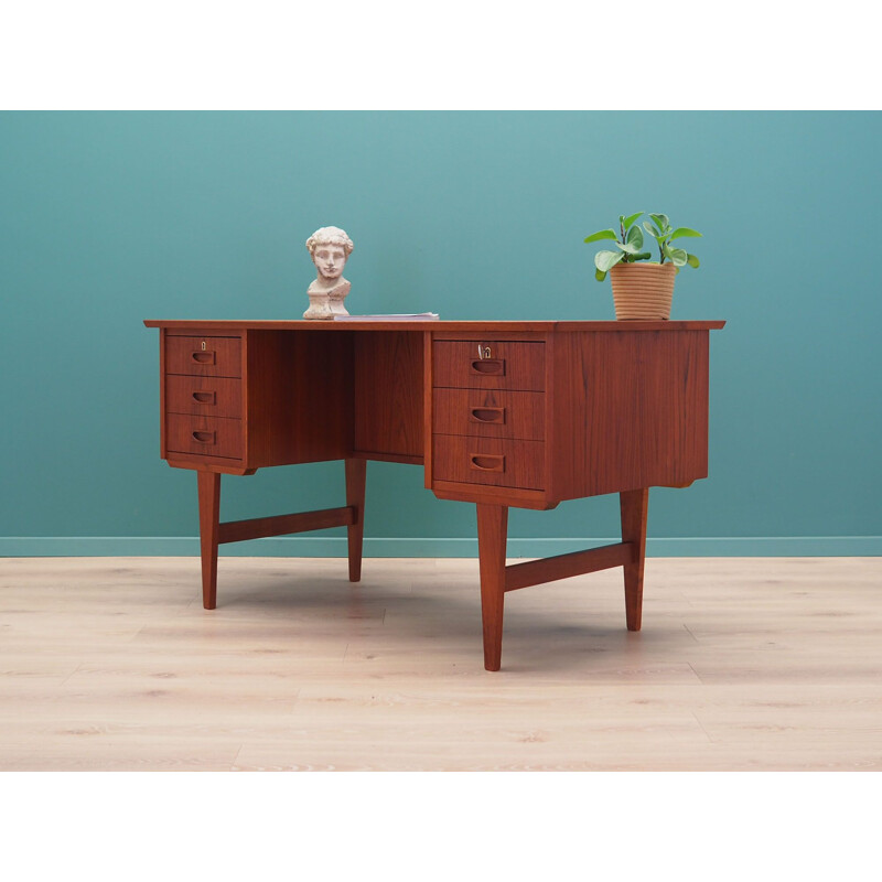 Vintage Teak desk Denmark 1970s