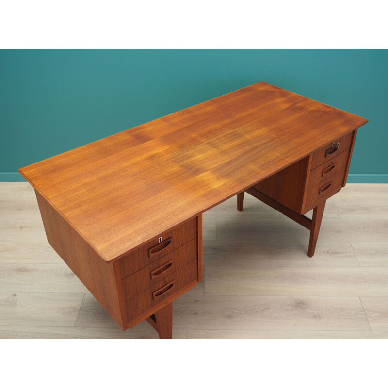 Vintage Teak desk Denmark 1970s