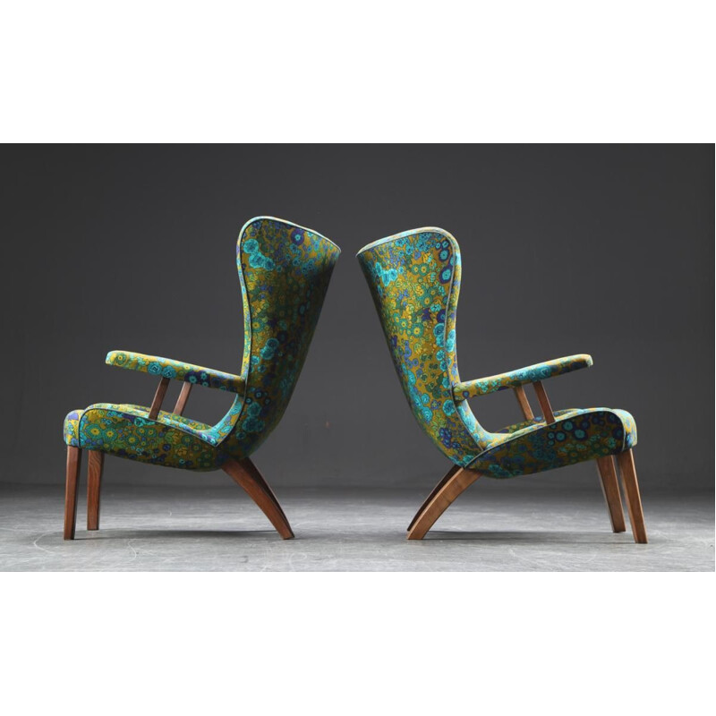 Pair of vintage armchairs Danish 1940s