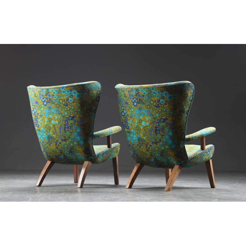 Pair of vintage armchairs Danish 1940s