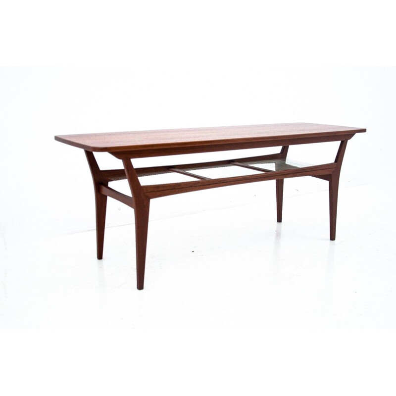 Vintage teak coffee table Danish 1960s