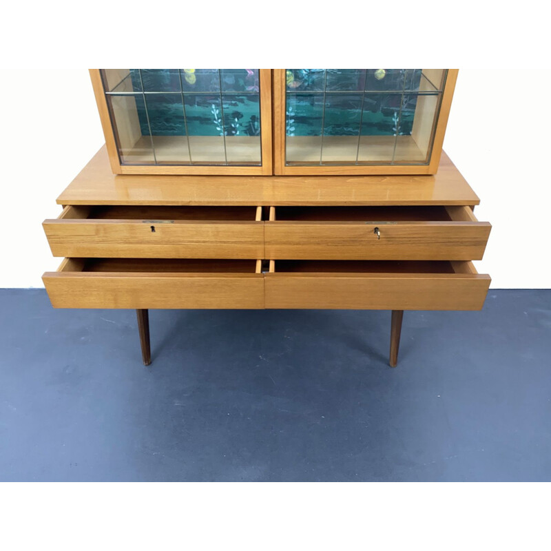 Mid-Century Teak Showcase Cabinet by Musterring Möbel Germany 1950s