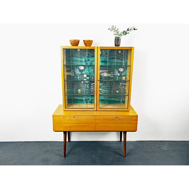 Mid-Century Teak Showcase Cabinet by Musterring Möbel Germany 1950s