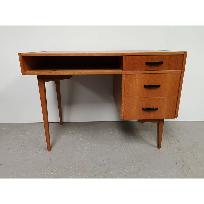 Vintage oak rectangular desk