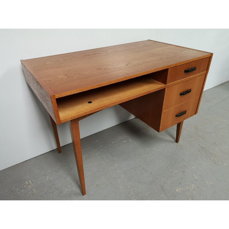 Vintage oak rectangular desk