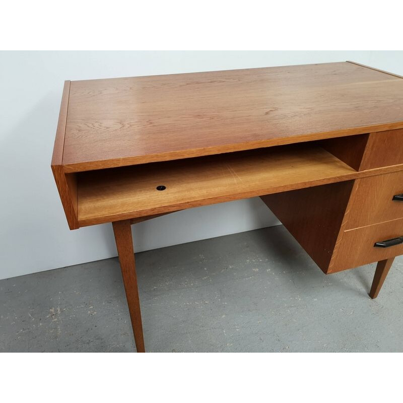 Vintage oak rectangular desk