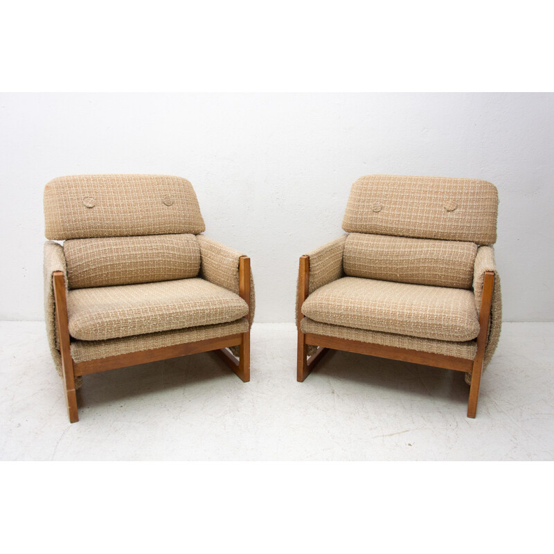 Vintage seating group Czechoslovak 1980s