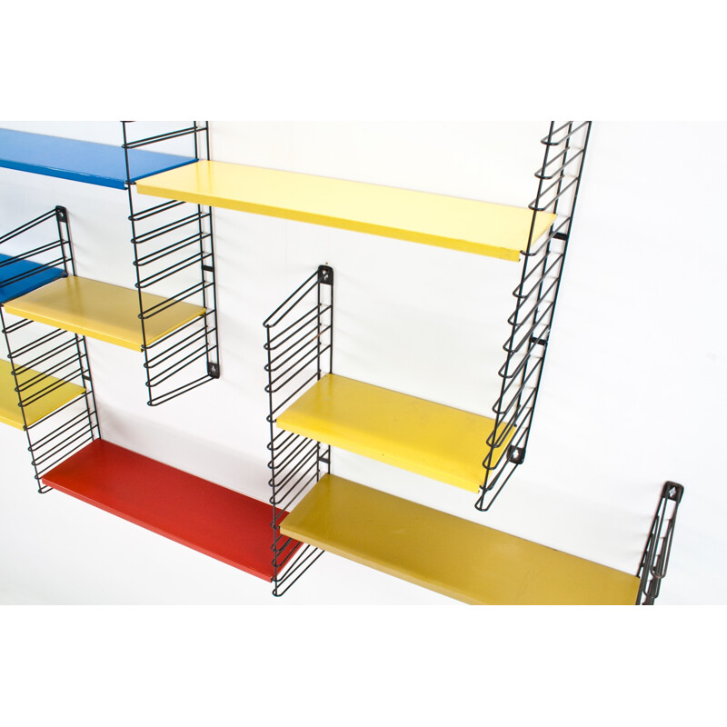 Tomado multicoloured metal modular wall unit, D.DEKKER - 1960s