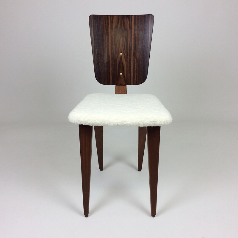 Vintage rosewood chair by André Sornay France 1950s