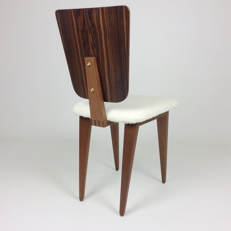 Vintage rosewood chair by André Sornay France 1950s