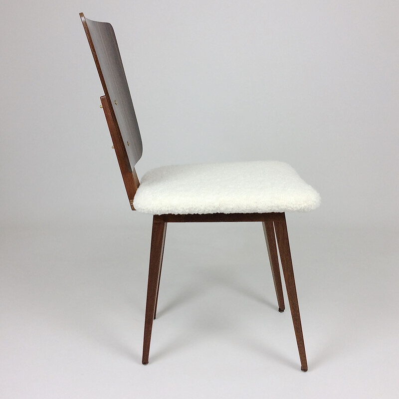 Vintage rosewood chair by André Sornay France 1950s