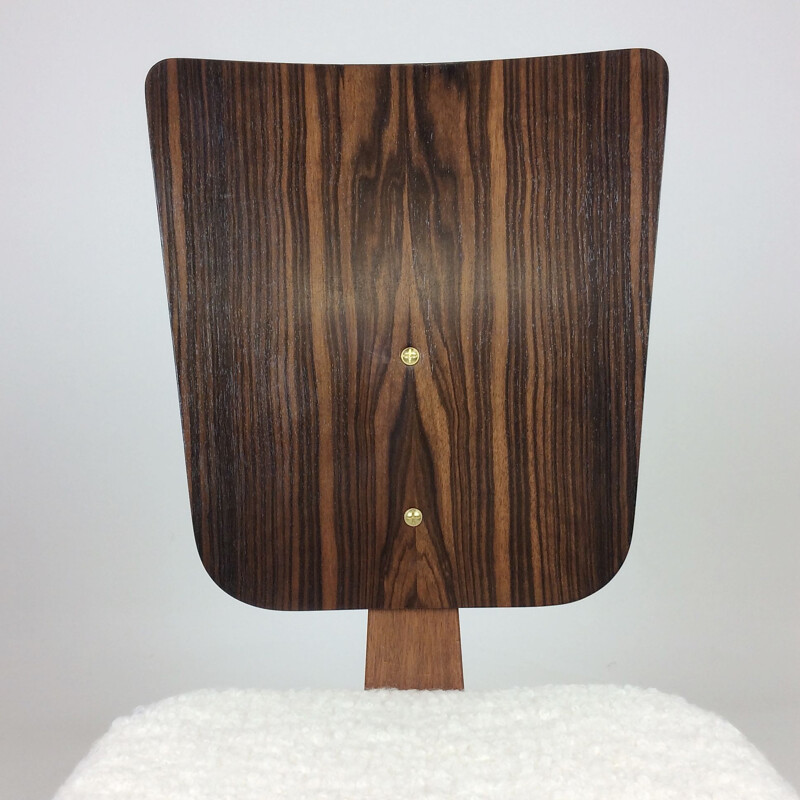 Vintage rosewood chair by André Sornay France 1950s