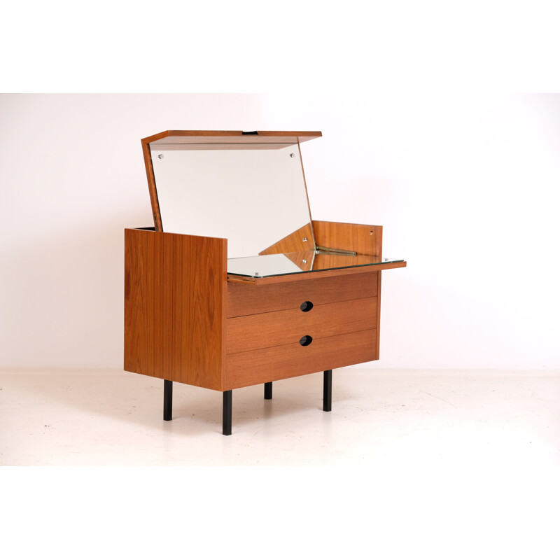 Vintage teak dressing table by J.A. Motte 1960s