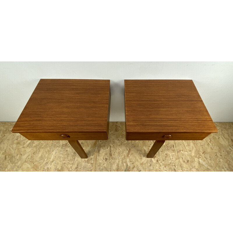 Pair of vintage Bedside Drawers British 1960s