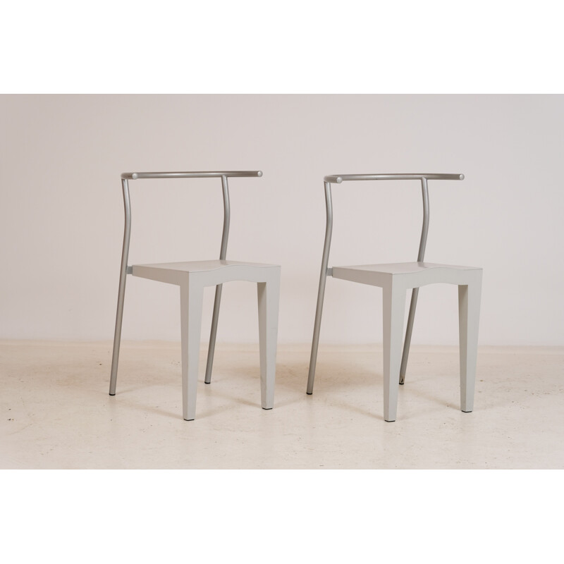 Pair of vintage chairs Dr Glob Kartell P. Starck 1980s