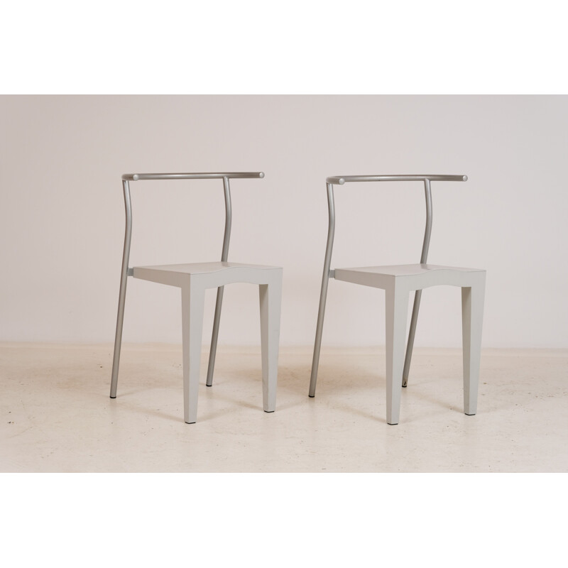 Par de sillas vintage Dr Glob Kartell P. Starck 1980