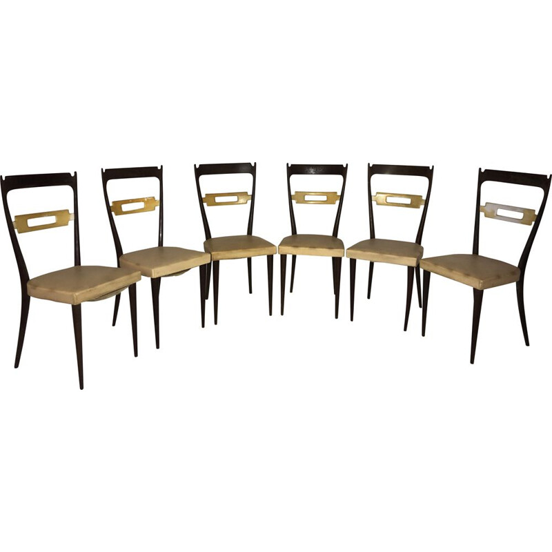 Set of 6 vintage chairs Italian