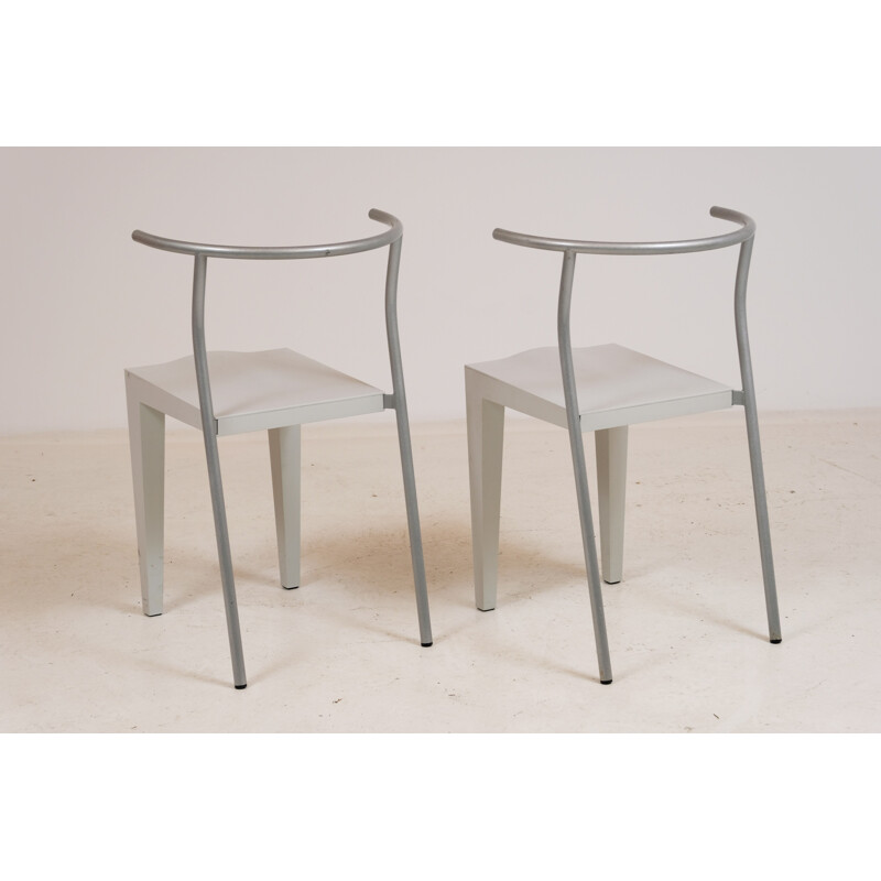 Coppia di sedie vintage Dr Glob Kartell P. Starck 1980