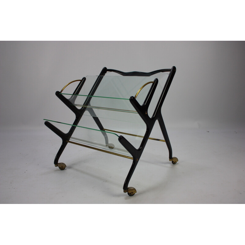 Vintage Magazine Rack by Ico Parisi Italy 1950s