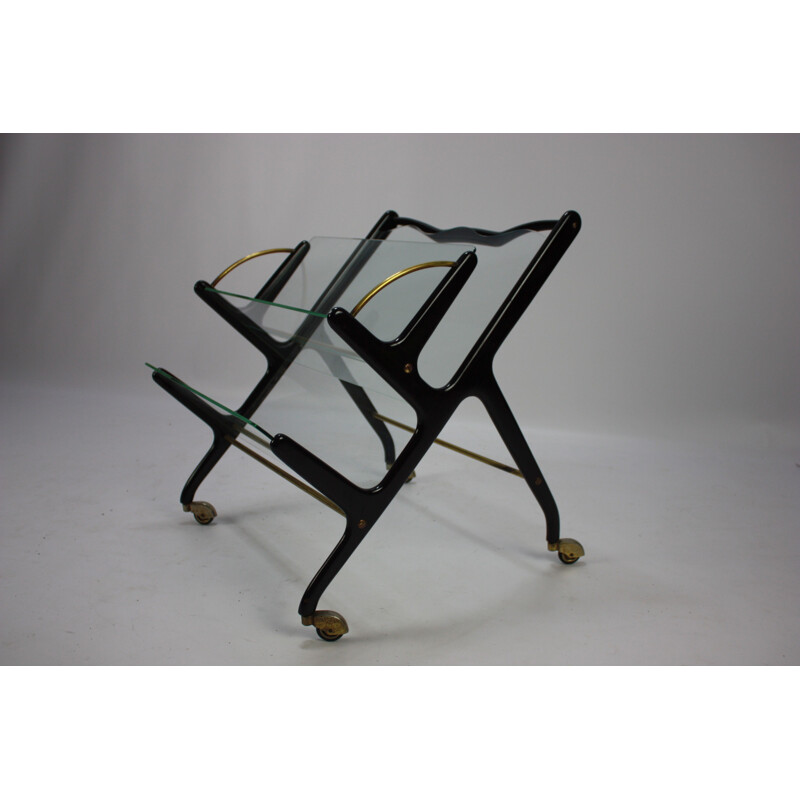 Vintage Magazine Rack by Ico Parisi Italy 1950s