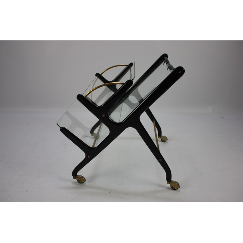 Vintage Magazine Rack by Ico Parisi Italy 1950s