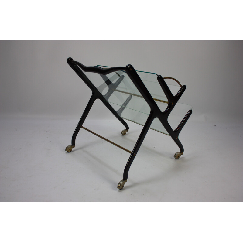 Vintage Magazine Rack by Ico Parisi Italy 1950s