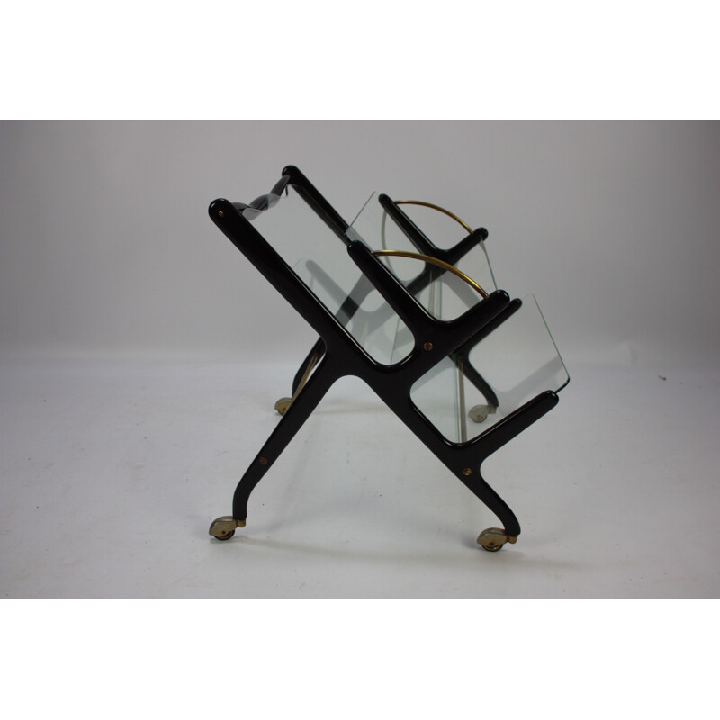 Vintage Magazine Rack by Ico Parisi Italy 1950s