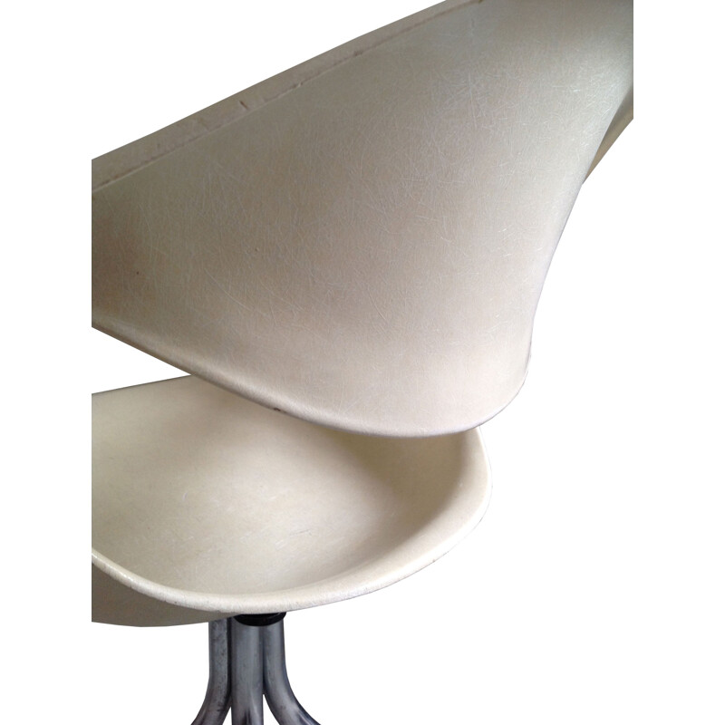 Cadeira DAF Herman Miller em fibra de vidro, George NELSON - 1950