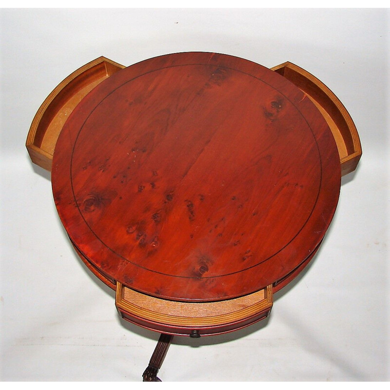 Table secondaire vintage en bois d'acajou 1950